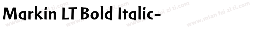 Markin LT Bold Italic字体转换